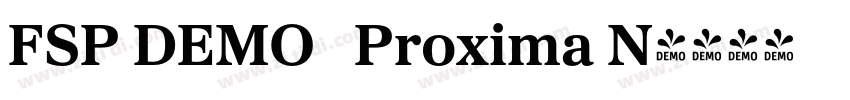 FSP DEMO   Proxima N字体转换